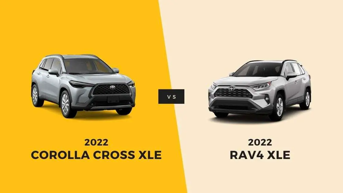 2022 Corolla Cross XLE vs RAV4 XLE