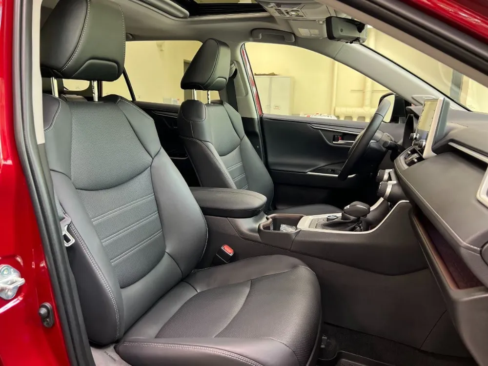 2022 toyota rav4 hybrid limited black leather seats 2