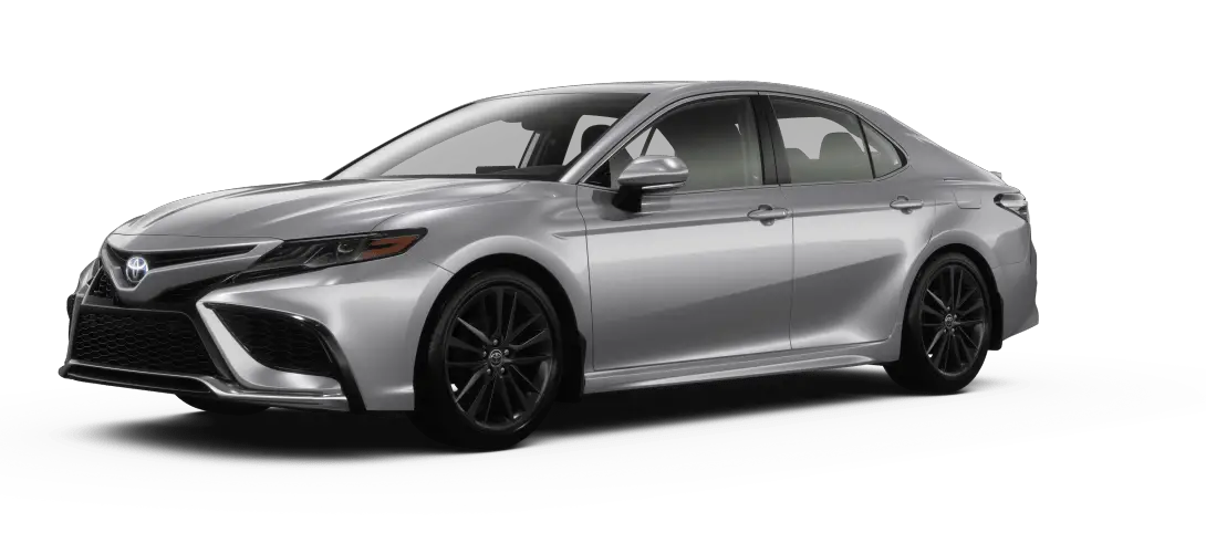 2023 toyota camry hybrid xse silver front view
