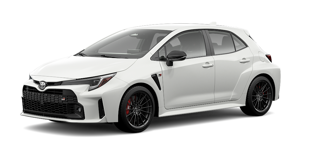 2023 toyota gr corolla core white front view