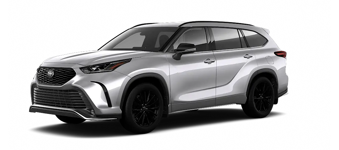 2023 toyota highlander gas silver front view