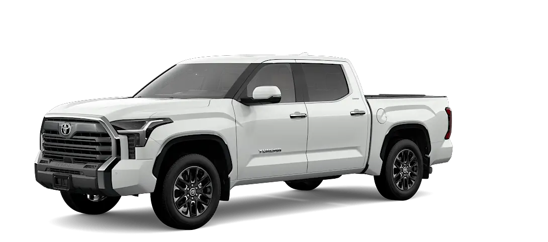 2023 toyota tundra gas limited white front view