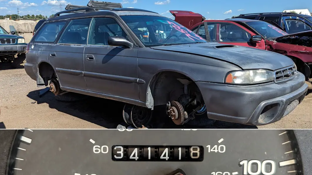 junkyard-gem:-1998-subaru-legacy-outback-wagon-with-341k-miles